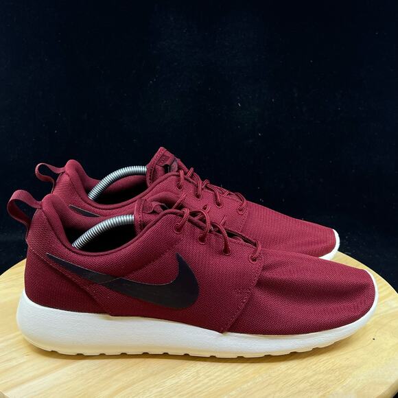 Nike Roshe One Run Team Red Burgundy Ash Grey Sail 511881-613 Men's Size 9 - Picture 5 of 9